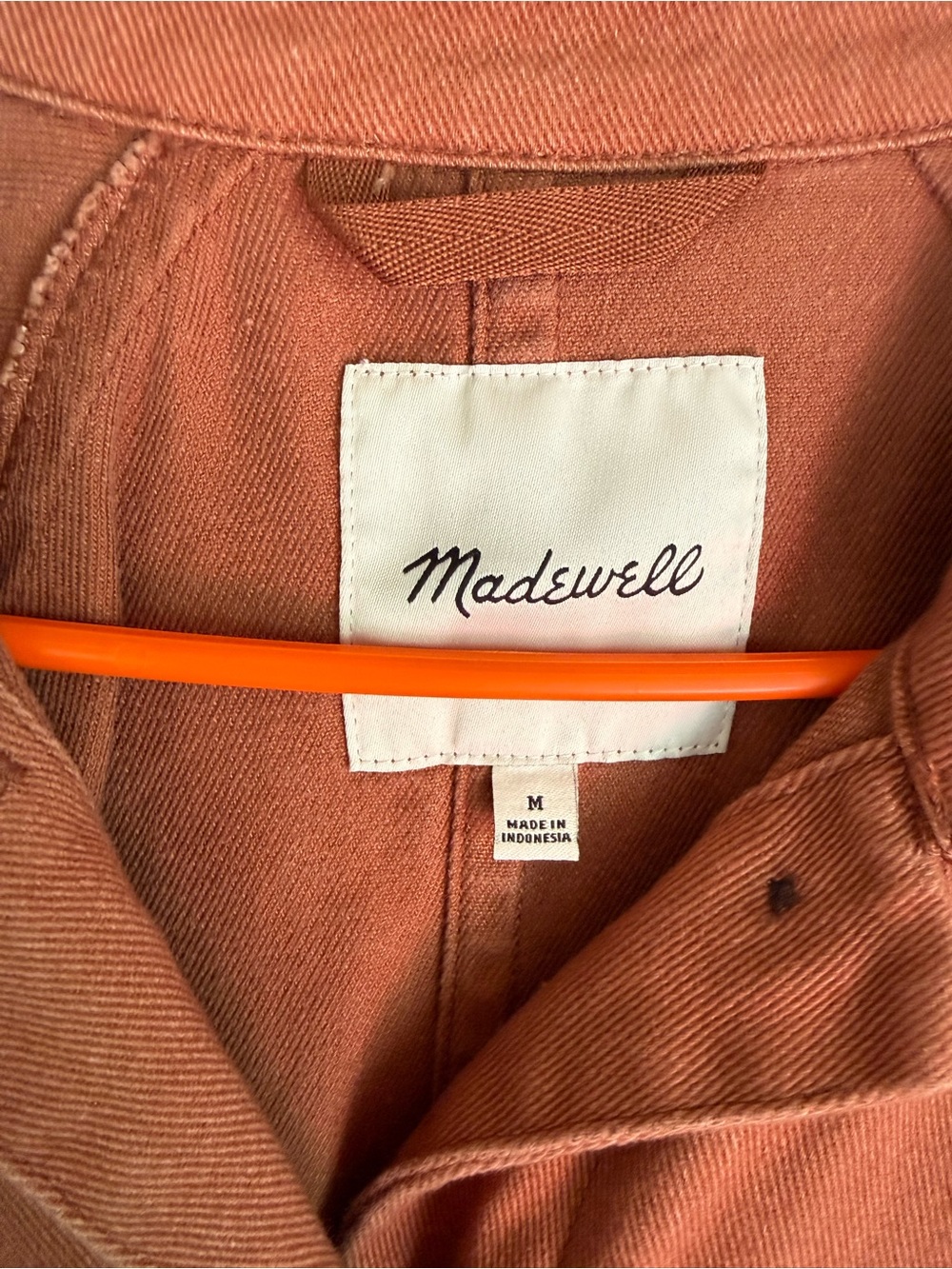 Madewell Ashgrove Chore Jacket in Warm Umber Rust Utility Jacket - Picture 4 of 8